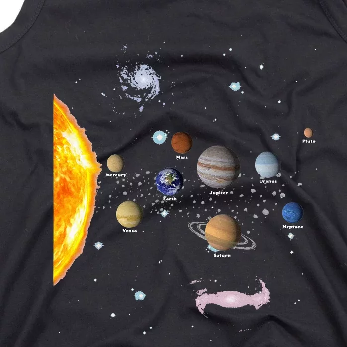 Solar System STEM Kids Realistic Space Tank Top