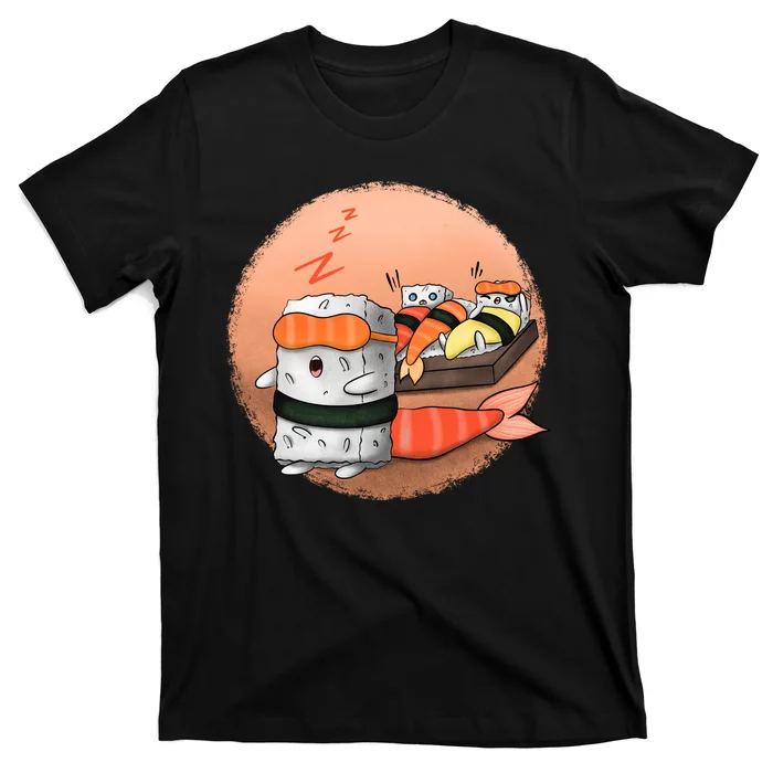 Sushi Sleeping T-Shirt