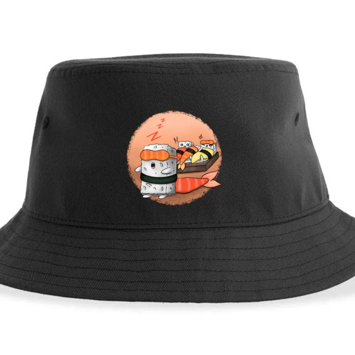 Sushi Sleeping Sustainable Bucket Hat