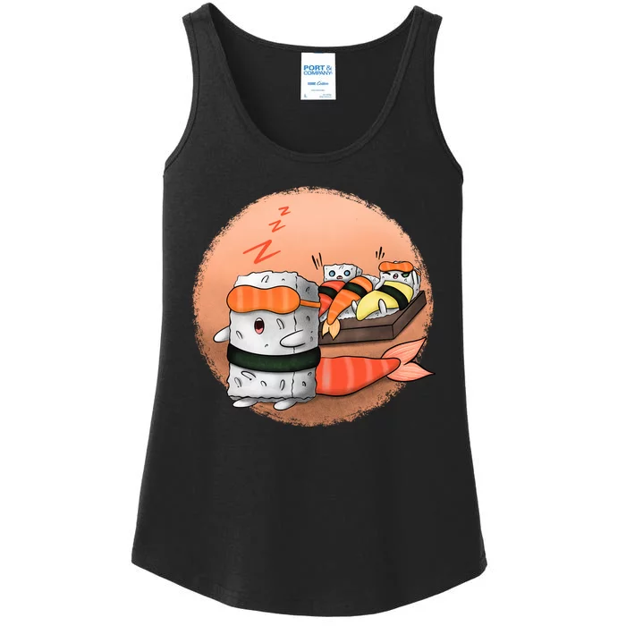 Sushi Sleeping Ladies Essential Tank