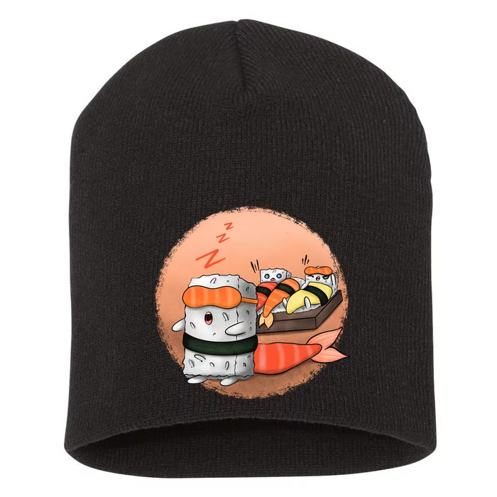 Sushi Sleeping Short Acrylic Beanie