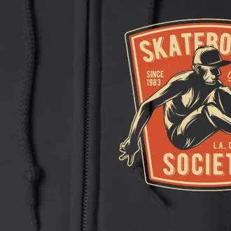 Skateboard Society Full Zip Hoodie