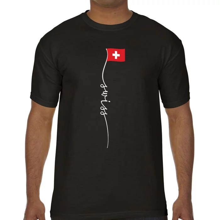 Switzerland Signature Swiss Flag Comfort Colors T-Shirt