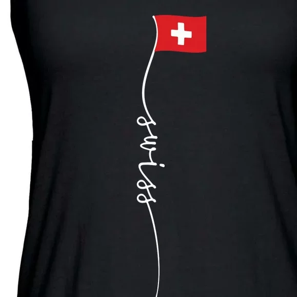 Switzerland Signature Swiss Flag Ladies Essential Flowy Tank