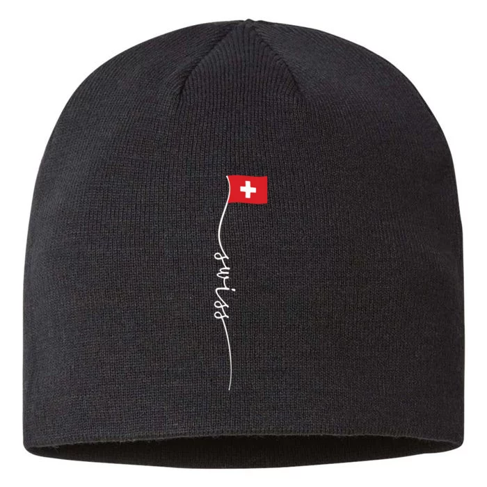 Switzerland Signature Swiss Flag 8 1/2in Sustainable Knit Beanie