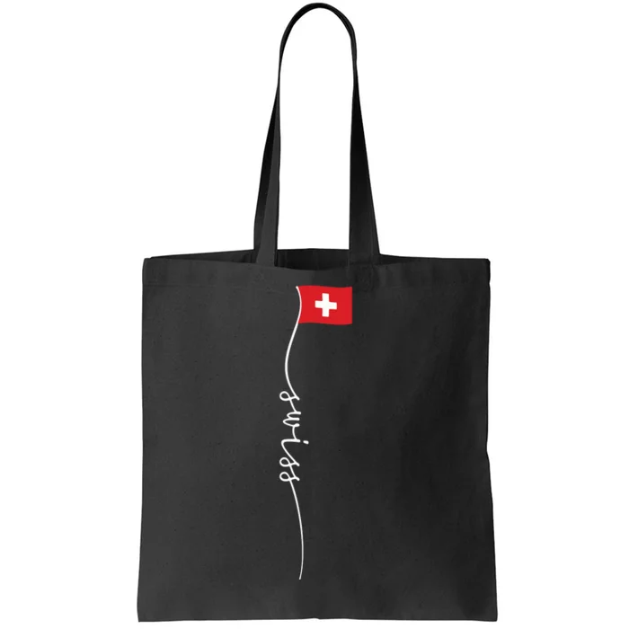 Switzerland Signature Swiss Flag Tote Bag