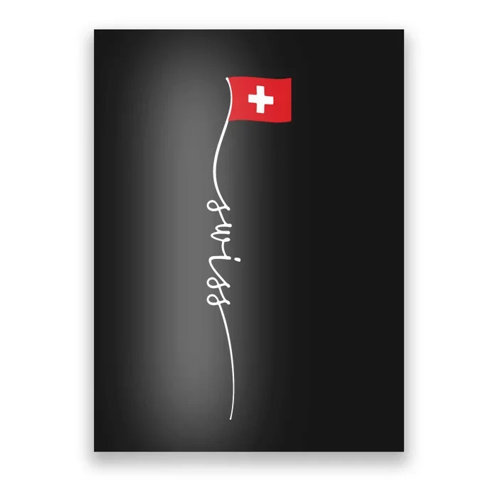 Switzerland Signature Swiss Flag Poster