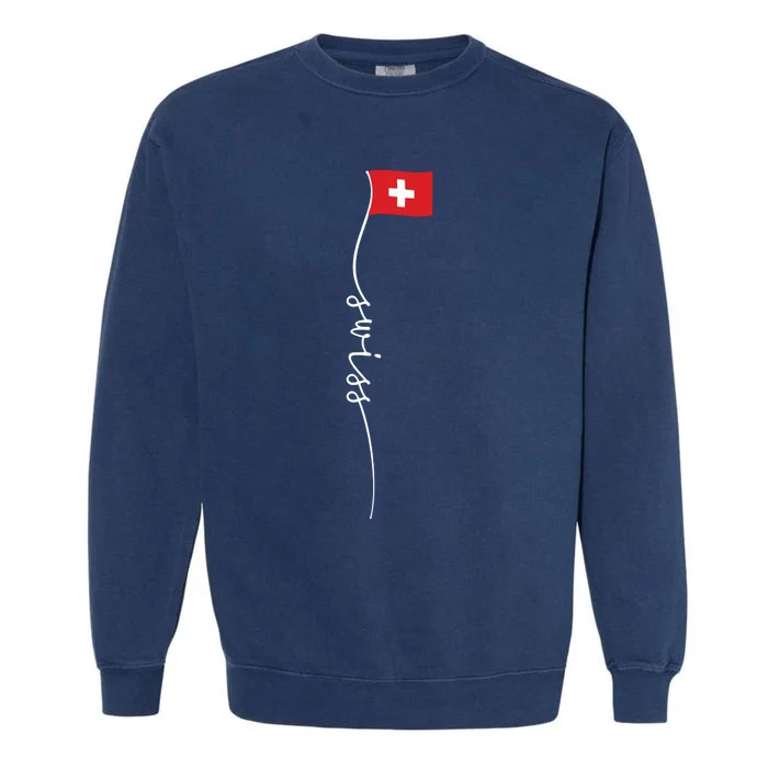 Switzerland Signature Swiss Flag Garment-Dyed Sweatshirt