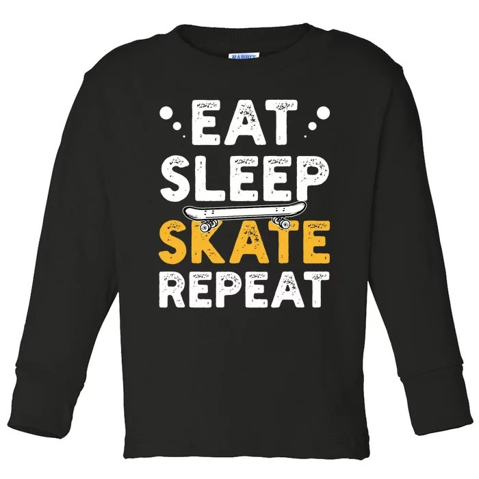 Skateboarding Skateboarder Skateboard Gift Toddler Long Sleeve Shirt