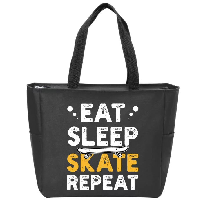 Skateboarding Skateboarder Skateboard Gift Zip Tote Bag