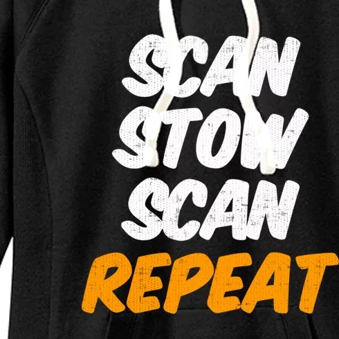 Scan Stow Scan Repeat Women's Fleece Hoodie