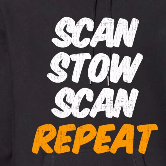 Scan Stow Scan Repeat Premium Hoodie