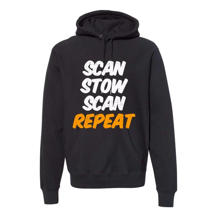 Scan Stow Scan Repeat Premium Hoodie