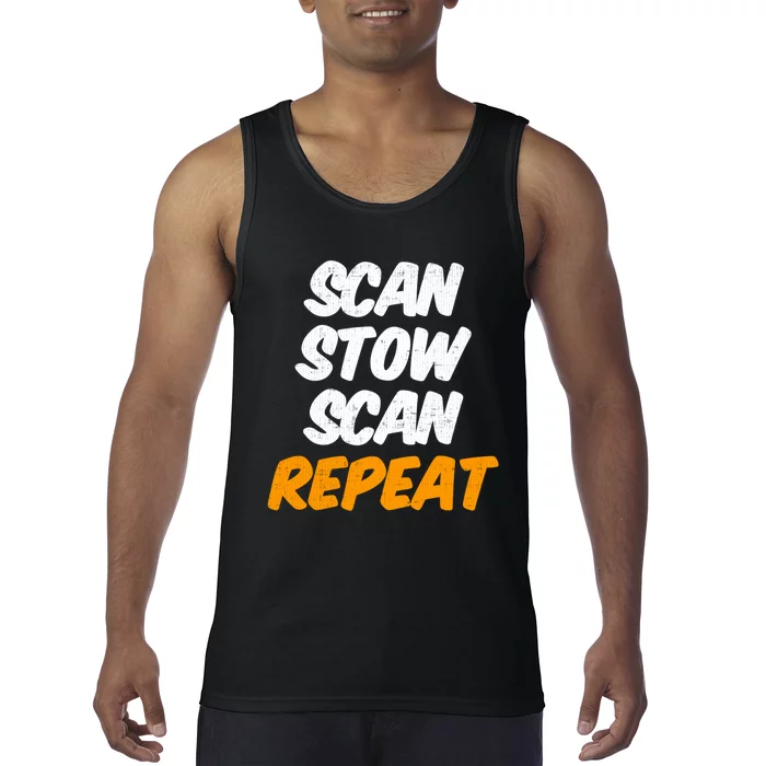 Scan Stow Scan Repeat Tank Top