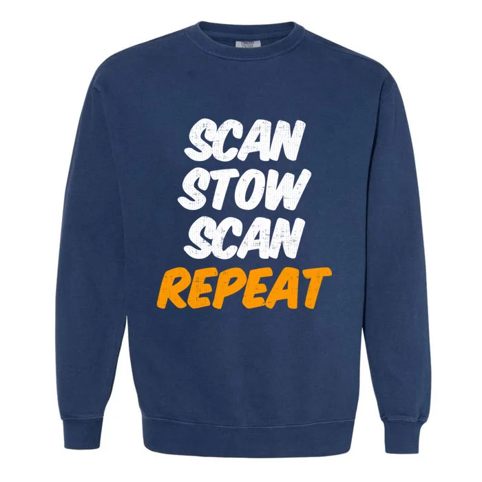 Scan Stow Scan Repeat Garment-Dyed Sweatshirt