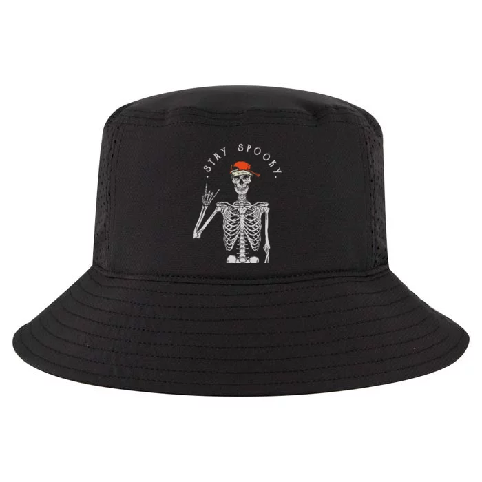 Stay Spooky Skeleton Trick Treat Halloween Skull Hand Cool Comfort Performance Bucket Hat