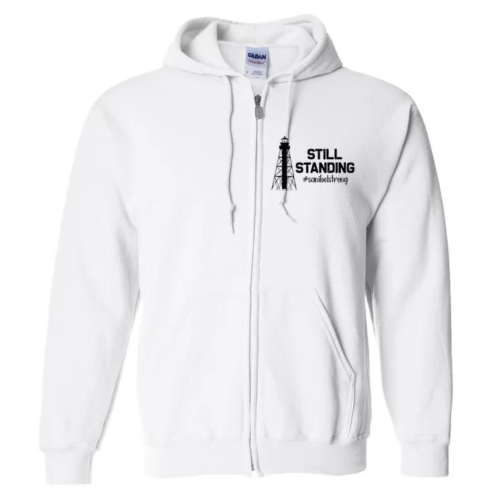 Still Standing Sanibel Strong Florida Hurricane Relief Full Zip Hoodie