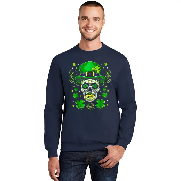 Sugar Skull Saint Patricks Day Of Dead Sweatshirt