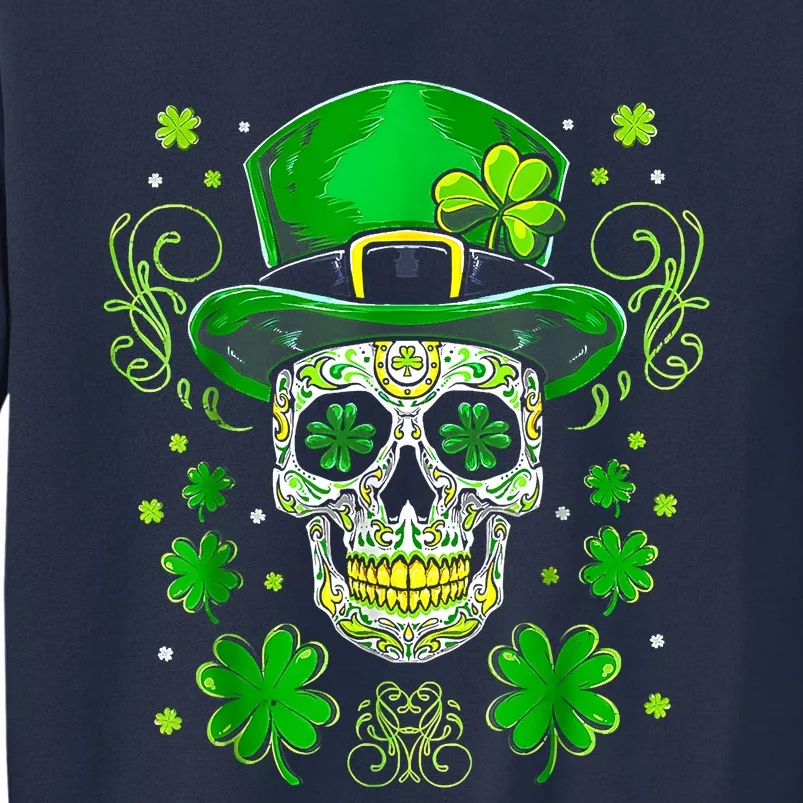 Sugar Skull Saint Patricks Day Of Dead Sweatshirt