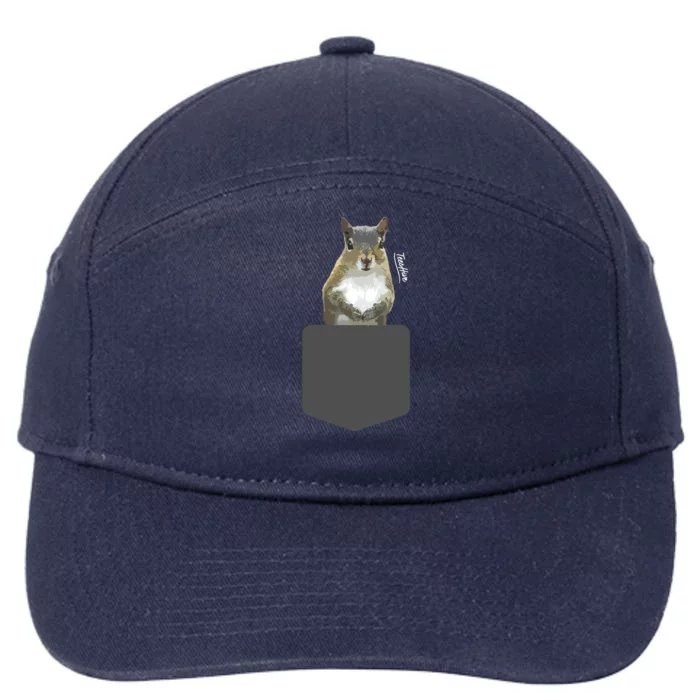 Squirrel Squirrel 7-Panel Snapback Hat