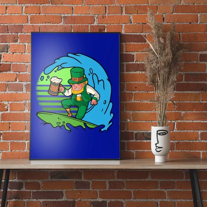 Summer Surfing St Patricks Gift Poster