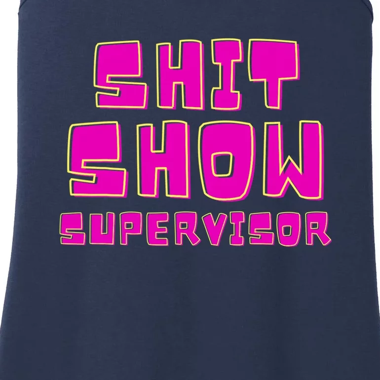 Shit Show Supervisor Funny Mom Boss Manager Ladies Essential Tank