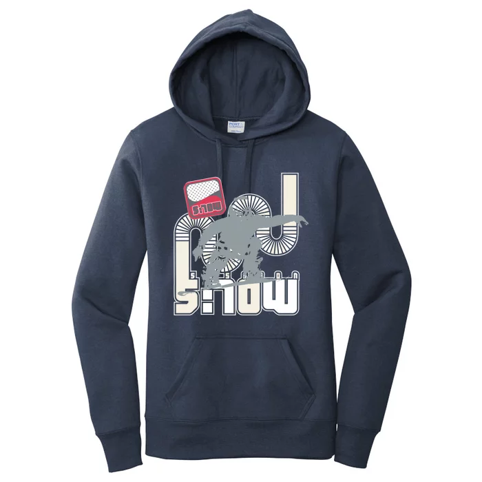 Snow Skiing Ski Graphic Gift Women's Pullover Hoodie