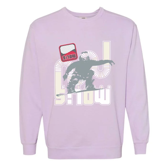 Snow Skiing Ski Graphic Gift Garment-Dyed Sweatshirt