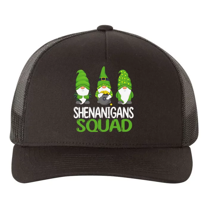 Shenanigans Squad st patrick green Shamrock gnome Yupoong Adult 5-Panel Trucker Hat