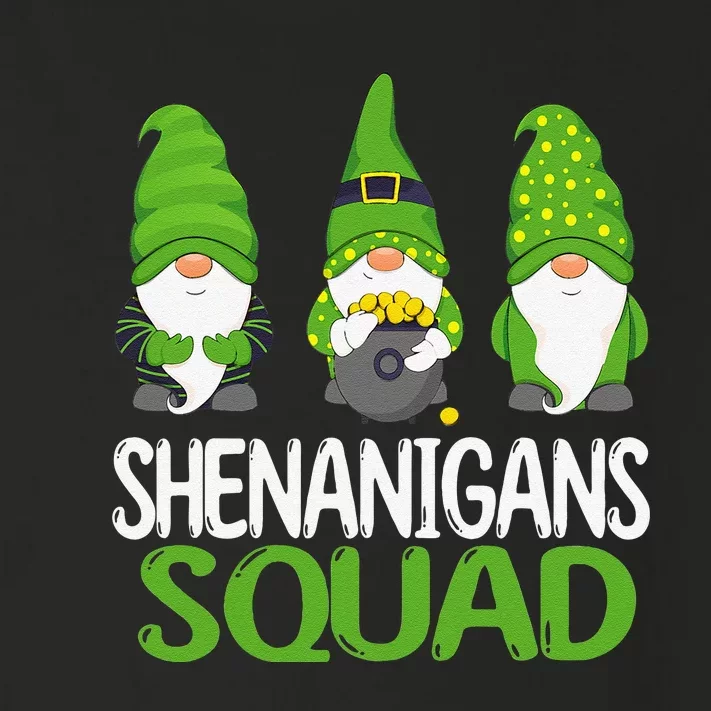 Shenanigans Squad st patrick green Shamrock gnome Toddler Long Sleeve Shirt