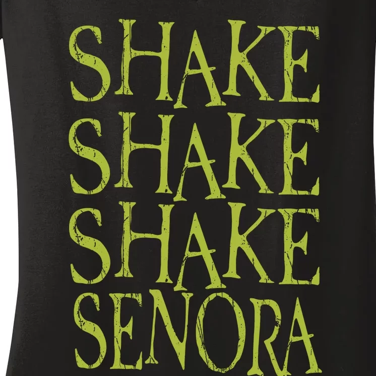 Shake Shake Shake Horror Halloween Quote Halloween Movie Inspired Women's V-Neck T-Shirt