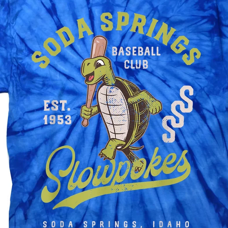 Soda Springs Slowpokes Retro Minor League Baseball Team Tie-Dye T-Shirt