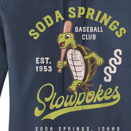 Soda Springs Slowpokes Retro Minor League Baseball Team Women's Pullover Hoodie