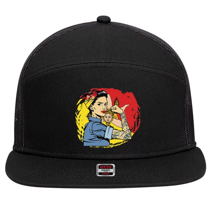 Sicilian Strong  Sicily 7 Panel Mesh Trucker Snapback Hat