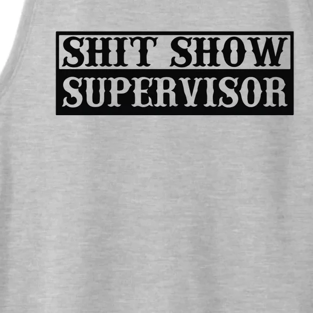 Shit Show Supervisor Ladies Tri-Blend Wicking Tank