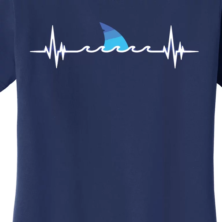 Shark Shirts, Shark Lover Gift, Shark Heartbeat Women's T-Shirt