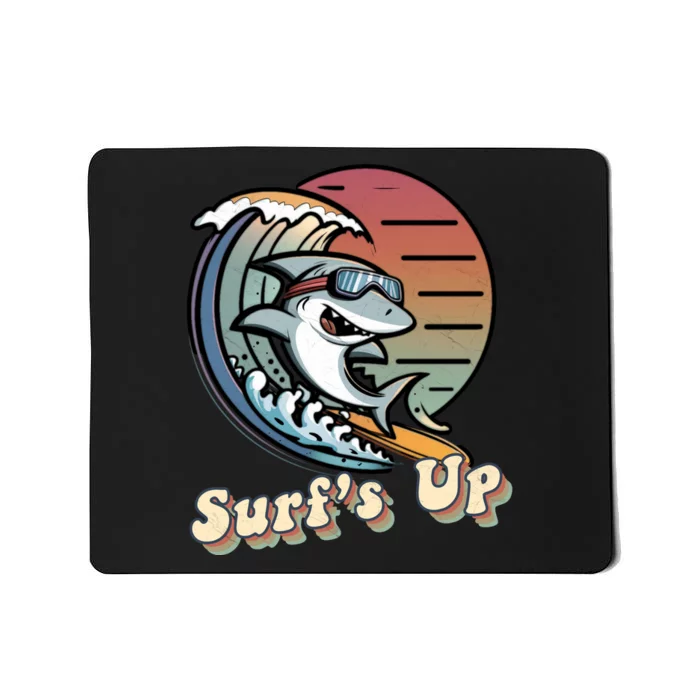 Surfer Shark SurfS Up Mousepad