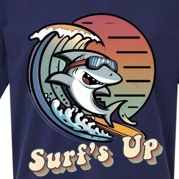 Surfer Shark SurfS Up Sueded Cloud Jersey T-Shirt