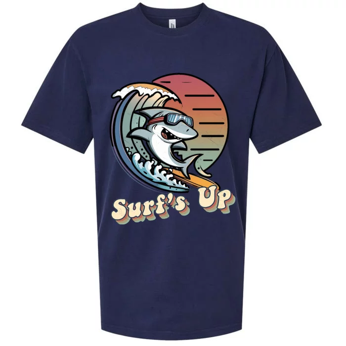 Surfer Shark SurfS Up Sueded Cloud Jersey T-Shirt