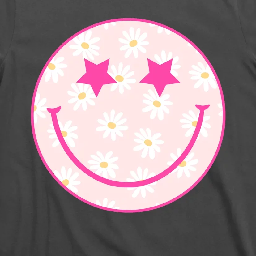 Sunflower Star Smiley Retro T-Shirt