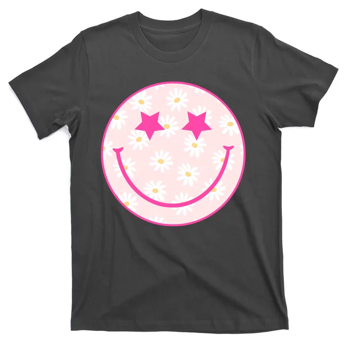 Sunflower Star Smiley Retro T-Shirt