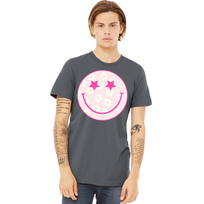 Sunflower Star Smiley Retro Premium T-Shirt