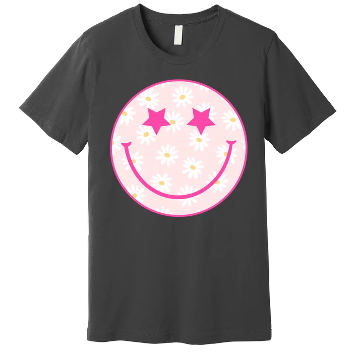 Sunflower Star Smiley Retro Premium T-Shirt