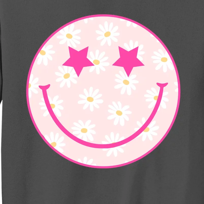 Sunflower Star Smiley Retro Tall Sweatshirt