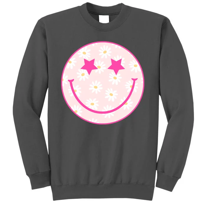 Sunflower Star Smiley Retro Tall Sweatshirt