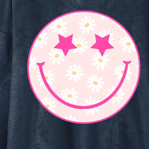 Sunflower Star Smiley Retro Hooded Wearable Blanket