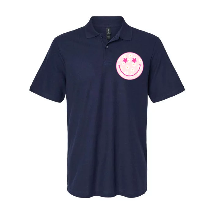 Sunflower Star Smiley Retro Softstyle Adult Sport Polo