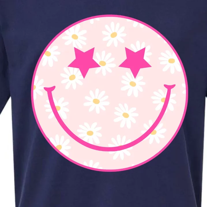 Sunflower Star Smiley Retro Sueded Cloud Jersey T-Shirt