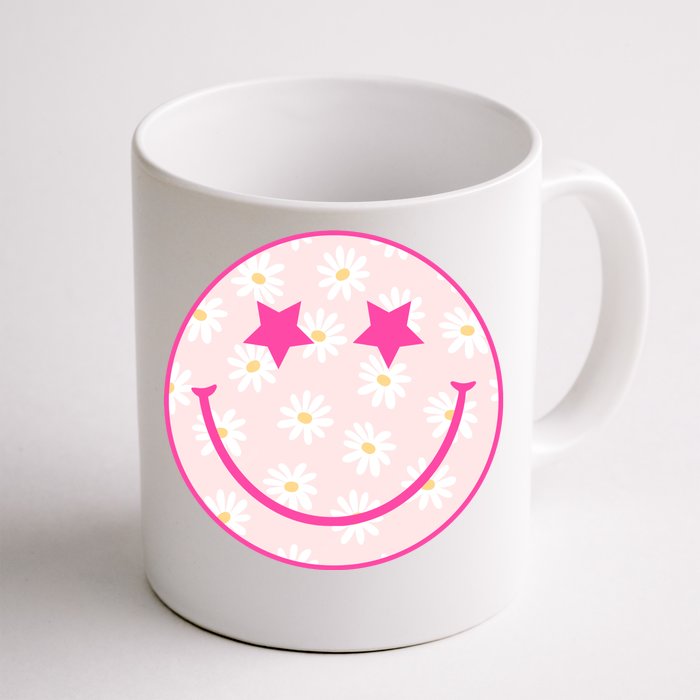 Sunflower Star Smiley Retro Front & Back Coffee Mug