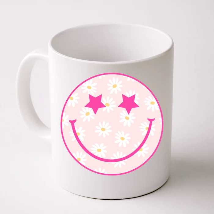 Sunflower Star Smiley Retro Front & Back Coffee Mug